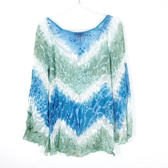 Hale Bob Cabana Silk Blend Beach Cover Tunic - Picture 2 of 7